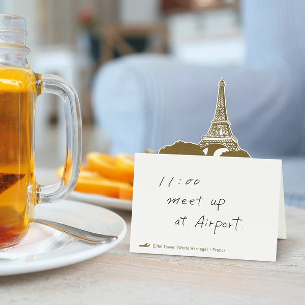MARUMO PRINTING Pop-Up World Memo Pad - Eiffel Tower - Additional product image