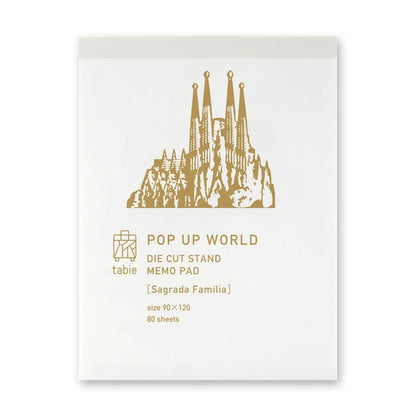 MARUMO PRINTING Pop-Up World Memo Pad - Sagrada Familia - Additional product image