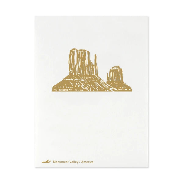MARUMO PRINTING Pop-Up World Memo Pad - Monument Valley - Additional product image