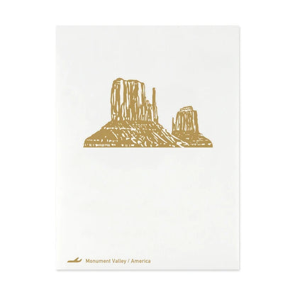 MARUMO PRINTING Pop-Up World Memo Pad - Monument Valley - Additional product image