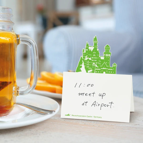 MARUMO PRINTING Pop-Up World Memo Pad - Neuschwanstein Castle - Additional product image
