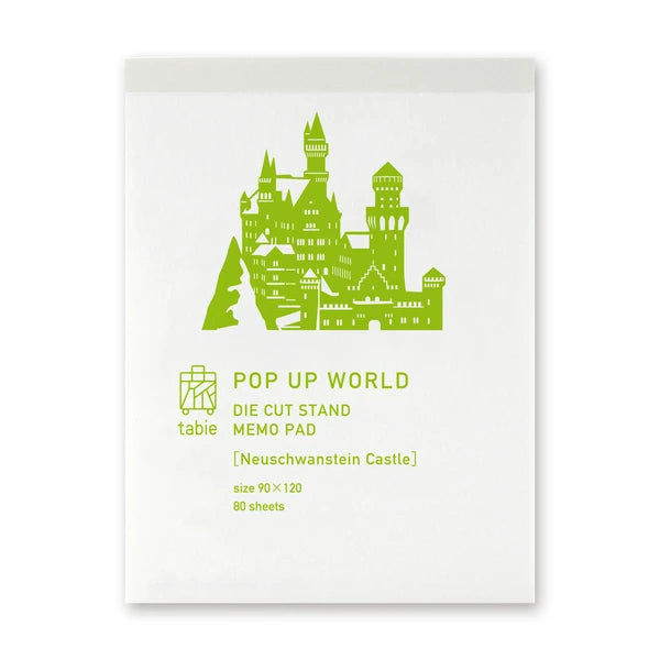 MARUMO PRINTING Pop-Up World Memo Pad - Neuschwanstein Castle - Additional product image