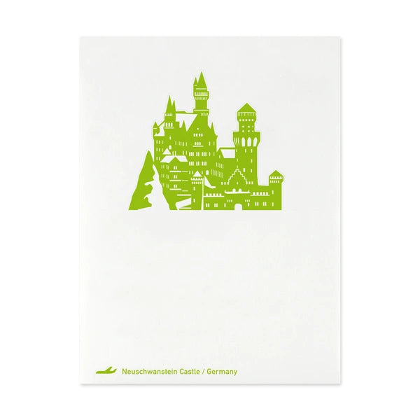 MARUMO PRINTING Pop-Up World Memo Pad - Neuschwanstein Castle - Additional product image
