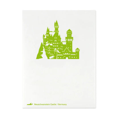 MARUMO PRINTING Pop-Up World Memo Pad - Neuschwanstein Castle - Additional product image