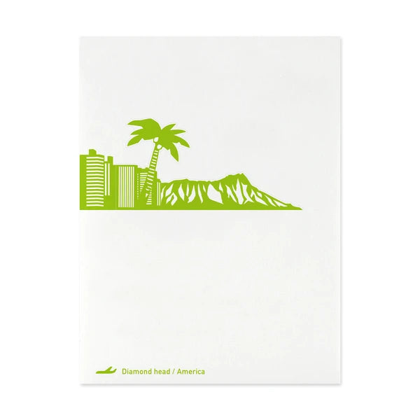 MARUMO PRINTING Pop-Up World Memo Pad - Diamond Head - Additional product image