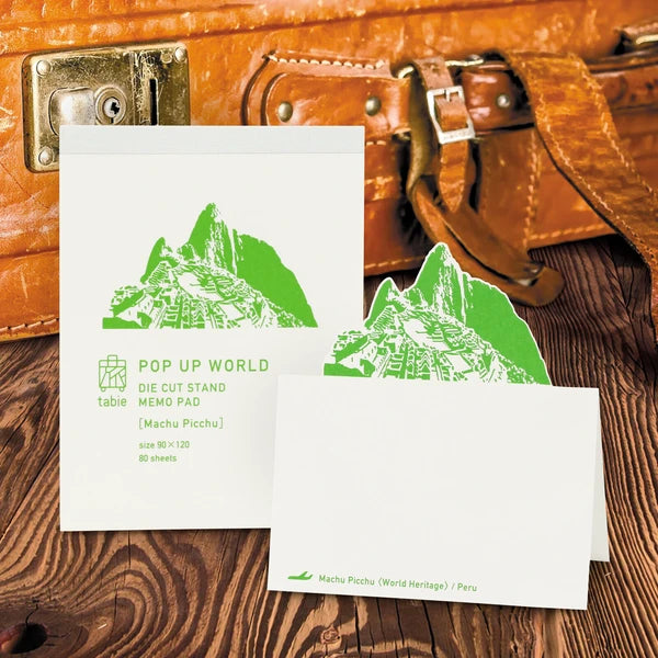 MARUMO PRINTING Pop-Up World Memo Pad - Machu Picchu - Wholesale Pack