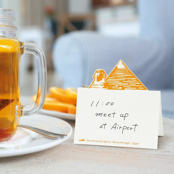MARUMO PRINTING Pop-Up World Memo Pad - Pyramids of Giza & Sphinx - Additional product image