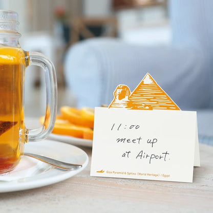 MARUMO PRINTING Pop-Up World Memo Pad - Pyramids of Giza & Sphinx - Additional product image