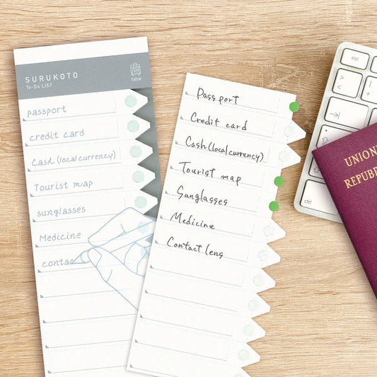 MARUMO PRINTING SURUKOTO To-Do List Pad - Wholesale Pack