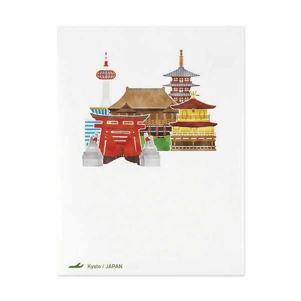 MARUMO PRINTING Pop-Up World Memo Pad - Kyoto - Additional product image