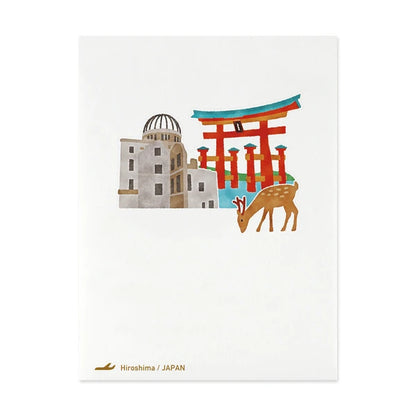 MARUMO PRINTING Pop-Up World Memo Pad - Hiroshima - Additional product image