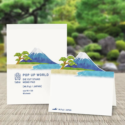 MARUMO PRINTING Pop-Up World Memo Pad - Mount Fuji - Wholesale Pack