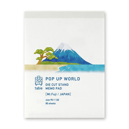 MARUMO PRINTING Pop-Up World Memo Pad - Mount Fuji - Additional product image