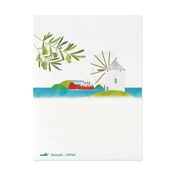 MARUMO PRINTING Pop-Up World Memo Pad - Setouchi - Additional product image