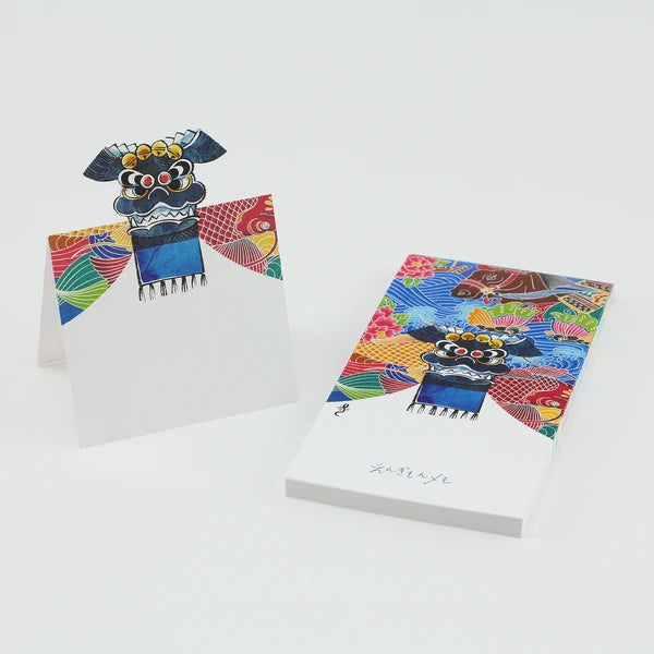 MARUMO PRINTING Engimono Lion Dance Memo Pad - Glare Lion Dance - Additional product image
