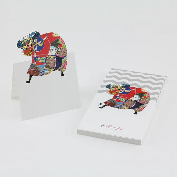 MARUMO PRINTING Engimono Lion Dance Memo Pad - Turning Lion Dance - Additional product image