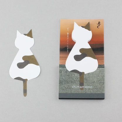 MARUMO PRINTING Memo Pad - Twilight Cat / shimamemo - Wholesale Pack