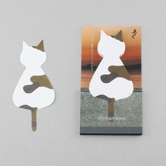 MARUMO PRINTING Memo Pad - Twilight Cat / shimamemo - Wholesale Pack