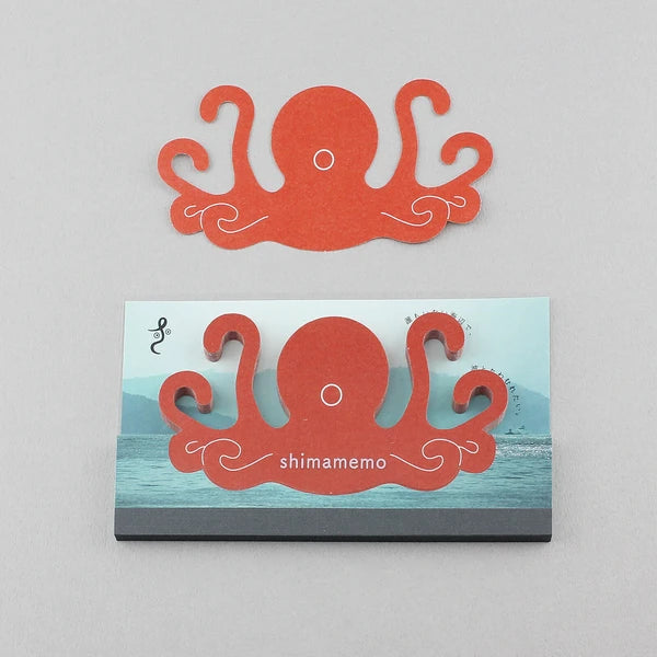 MARUMO PRINTING Memo Pad - Playing Octopus / shimamemo - Wholesale Pack