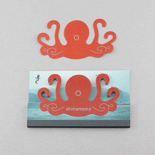 MARUMO PRINTING Memo Pad - Playing Octopus / shimamemo - Wholesale Pack