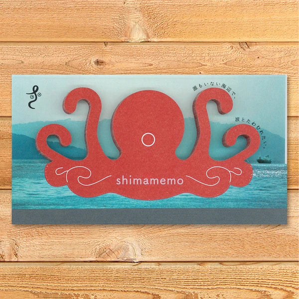 MARUMO PRINTING Memo Pad - Playing Octopus / shimamemo - Additional product image