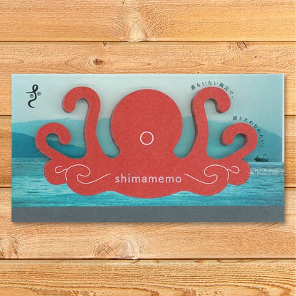 MARUMO PRINTING Memo Pad - Playing Octopus / shimamemo - Additional product image