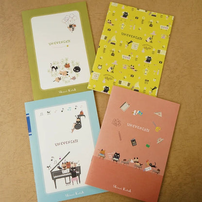 Kinose Printing Uneven Cats NT-01054 Notebook
