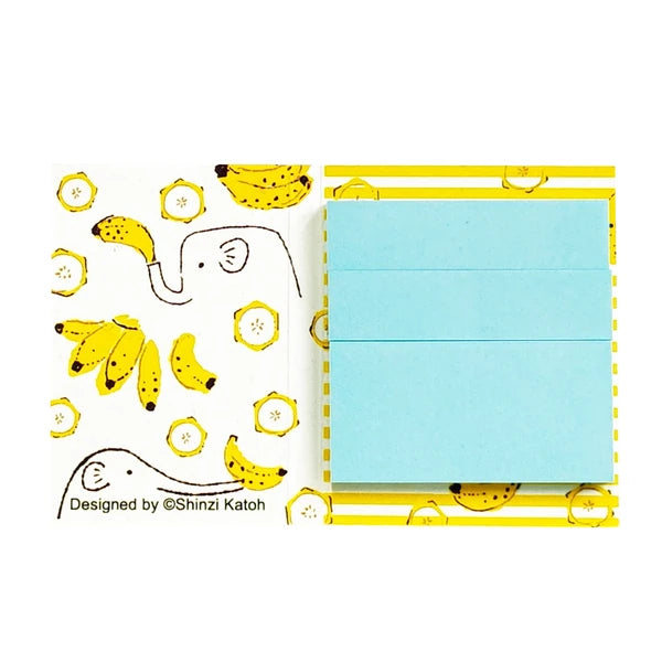 SEAL-DO PRINTING Banana Paper Sticky Notes - Elephant and Banana