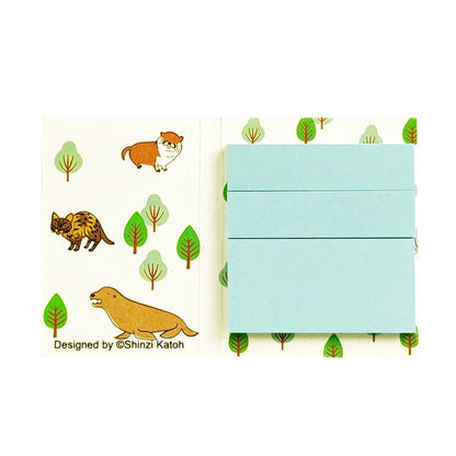 SEAL-DO PRINTING Banana Paper Sticky Notes - Endangered Species of Japan
