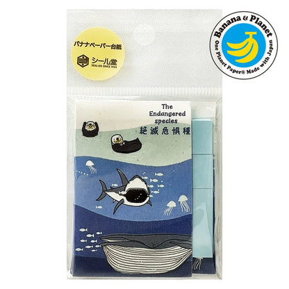 SEAL-DO PRINTING Banana Paper Sticky Notes - Endangered Water Species