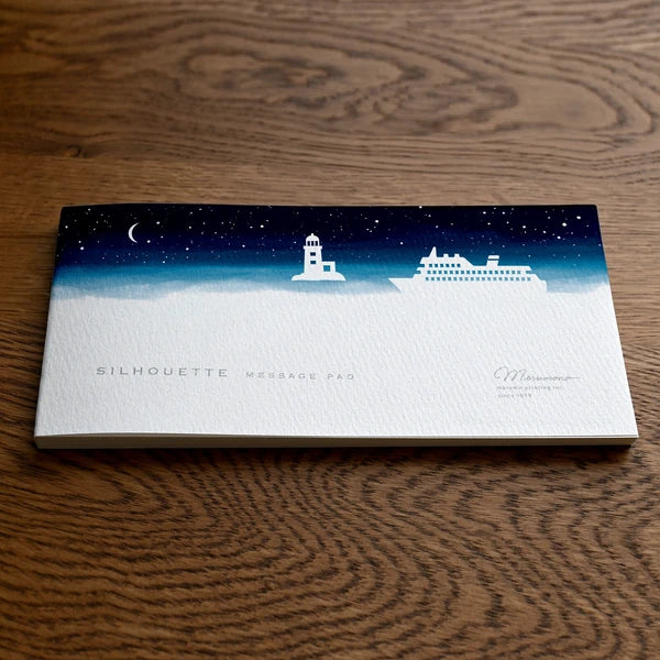 MARUMO PRINTING Silhouette Message Pad - Night of Departure - Additional product image