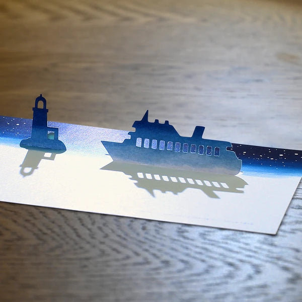 MARUMO PRINTING Silhouette Message Pad - Night of Departure - Wholesale Pack