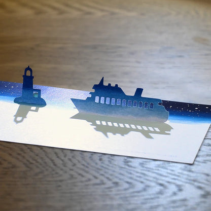 MARUMO PRINTING Silhouette Message Pad - Night of Departure - Wholesale Pack