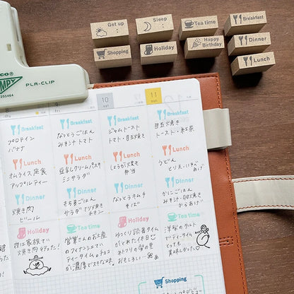STAMP MARCHE Teatime Vertical Rubber Stamp