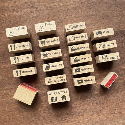 STAMP MARCHE Video Time Vertical Rubber Stamp