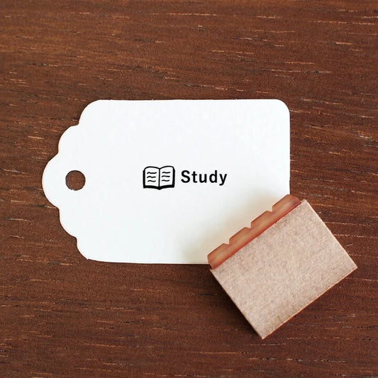 STAMP MARCHE Study Vertical Rubber Stamp