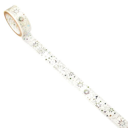 SEAL-DO PRINTING Hoshi Akari Kirapika Two-Color Foil Masking Tape - Star