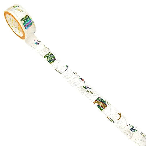 SEAL-DO PRINTING Hoshi Akari Kirapika Two-Color Foil Masking Tape - Sleepy