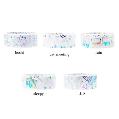 SEAL-DO PRINTING Hoshi Akari Two-Color Foil Masking Tape Display Set