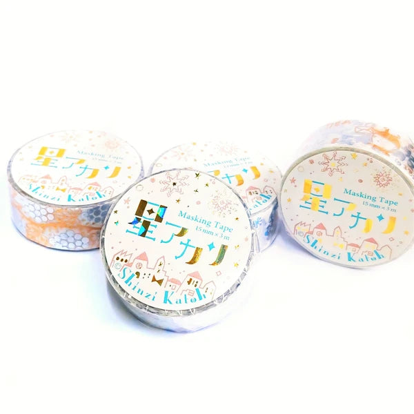 SEAL-DO PRINTING Hoshi Akari Two-Color Foil Masking Tape Display Set