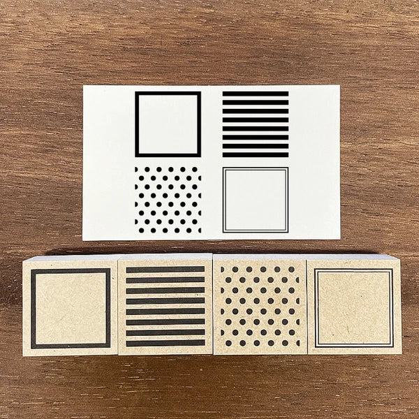 STAMP MARCHE Date Frame Rubber Stamp Collection