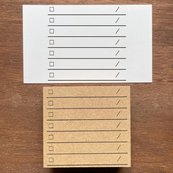 STAMP MARCHE TO DO LIST with Date Rubber Stamp