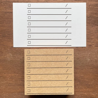 STAMP MARCHE TO DO LIST with Date Rubber Stamp
