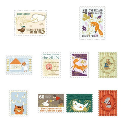 SEAL-DO PRINTING Fairy Tale Jewels Kirapika Flake Stickers - Aesop's Fables 1