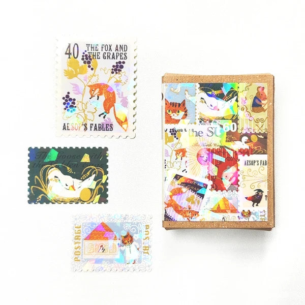 SEAL-DO PRINTING Fairy Tale Jewels Kirapika Flake Stickers - Aesop's Fables 1
