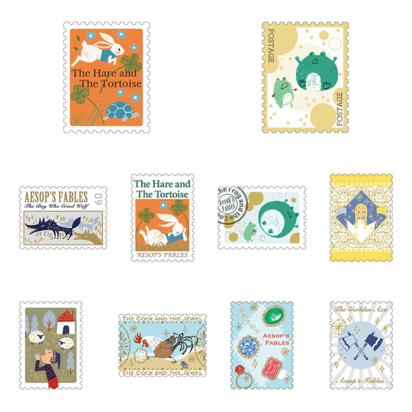 SEAL-DO PRINTING Fairy Tale Jewels Kirapika Flake Stickers - Aesop's Fables 2
