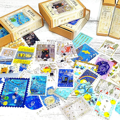 SEAL-DO PRINTING Miyazawa Kenji Kirapika Flake Sticker Display Set - Additional product image