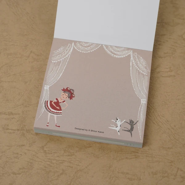 Kinose Printing Ballet Theater Coppélia Block Memo Pad