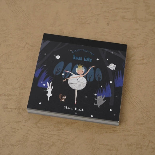 Kinose Printing Ballet Theater Swan Lake Block Memo Pad