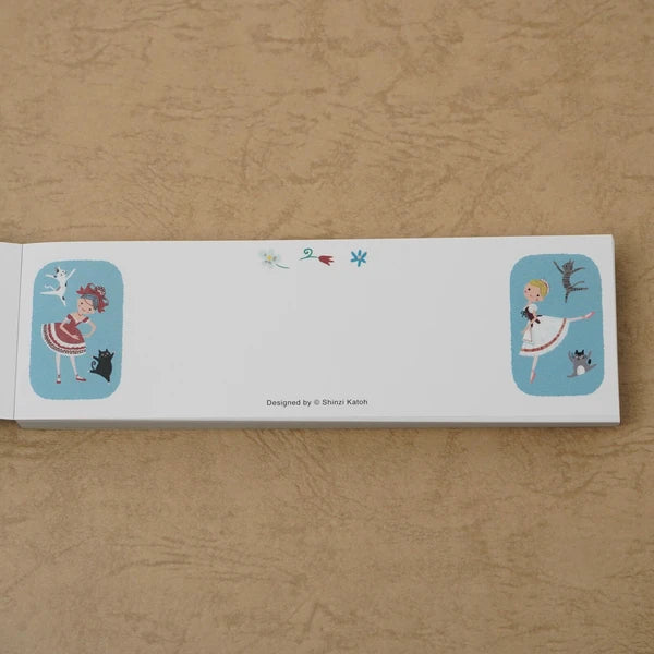 Kinose Printing Ballet Theater Coppélia Mini Letter Pad